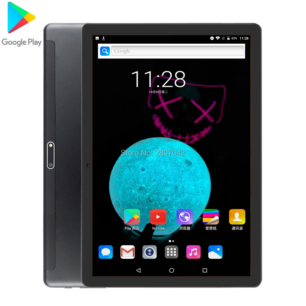 T10 планшет 10 дюймов Восьмиядерный 6 Гб RAM 64 ROM память 1280x800 IPS 4G FDD LTE телефон WiFi Bluetooth