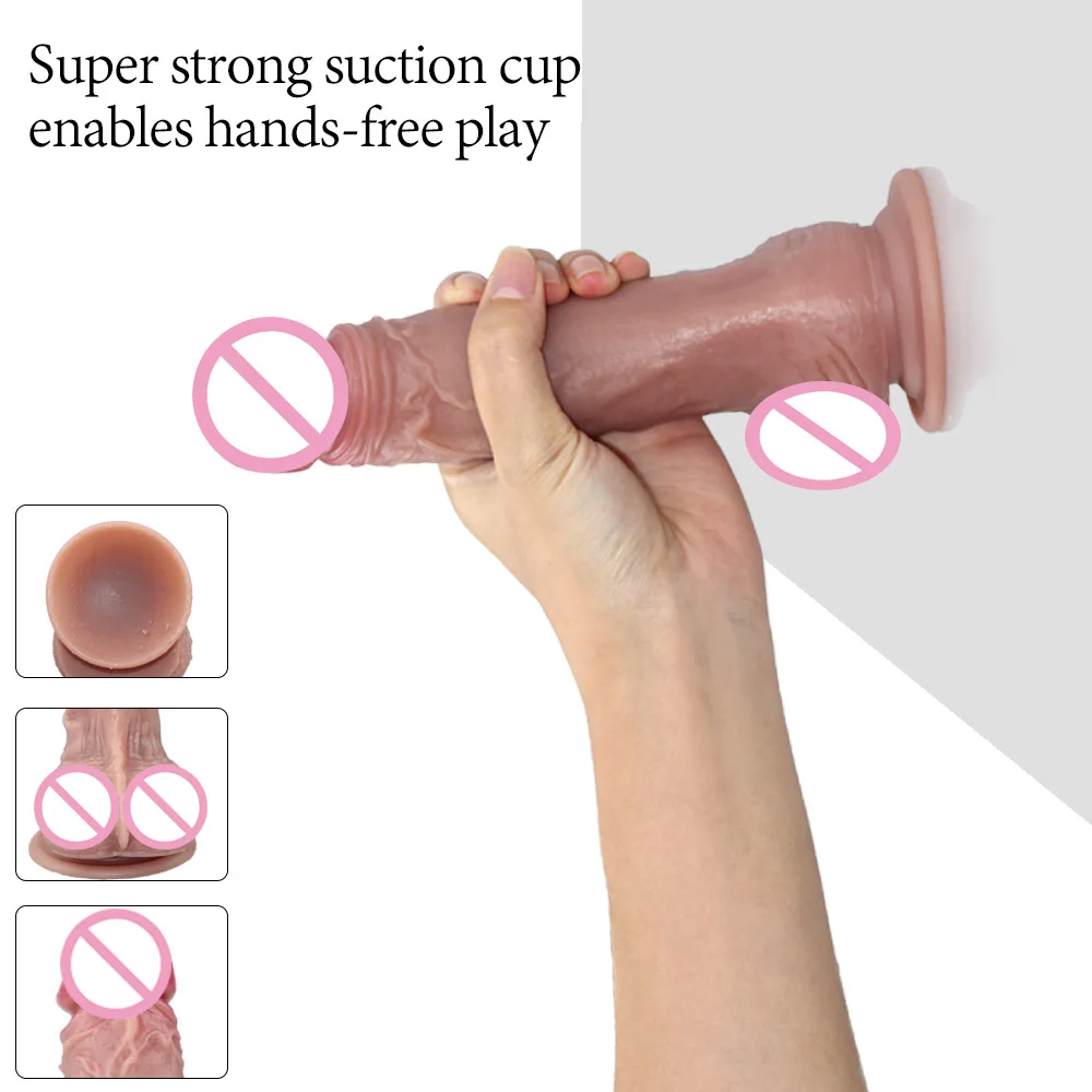 Большой член на присоске страпон дилдо Realisitic фаллоимитатор Фаллус для взрослых