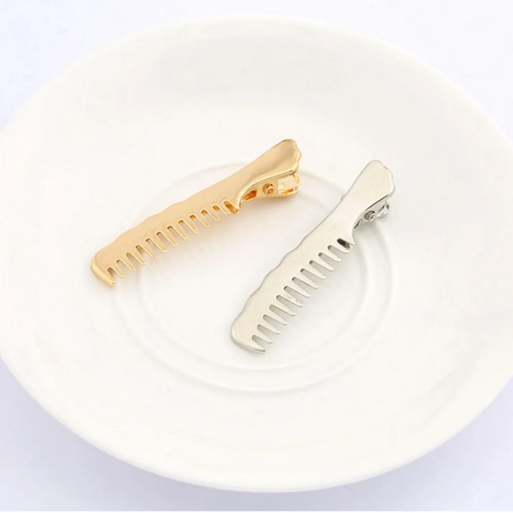 1 шт. модная заколка для волос в Корейском стиле металлическая Нескользящая