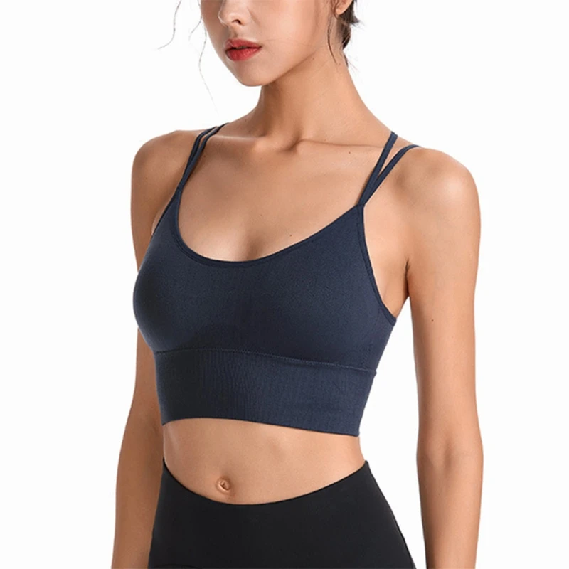 

Бюстгальтер без стальных колец, противоударный спортивный бюстгальтер для бега, фитнеса, йоги, женское дышащее нижнее белье, Новинка