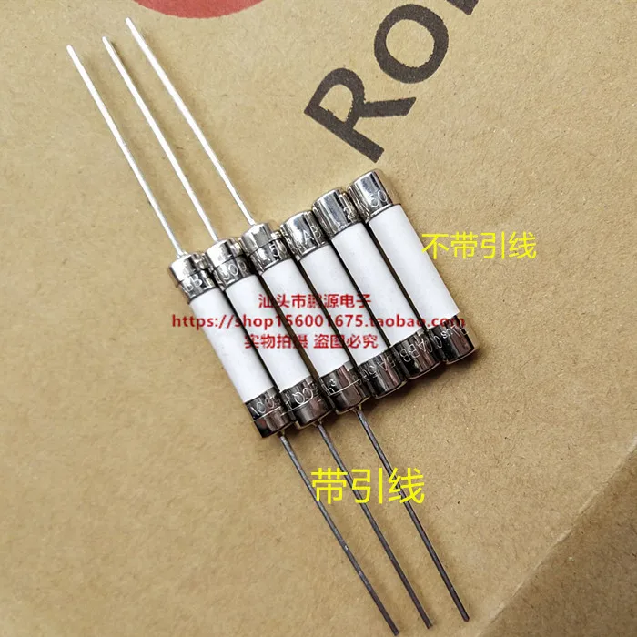 

With lead 25A500V 6*30 6.3*32 fuse ceramic fuse without lead 5PCS -1lot