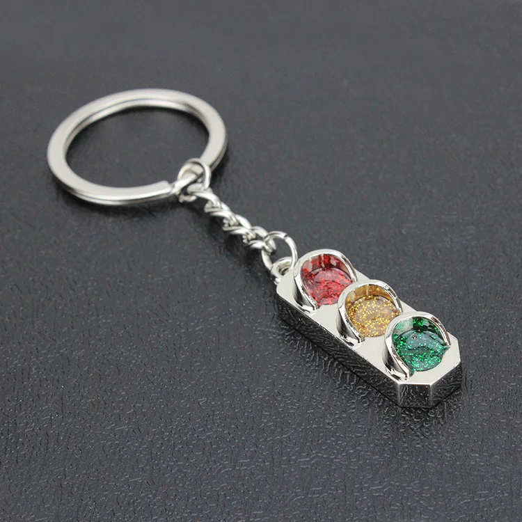 Светофор креативный брелок металлический сумка Подвеска безопасность для