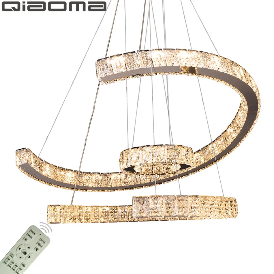 Современная светодиодная кольцевая хрустальная люстра s подвесные светильники