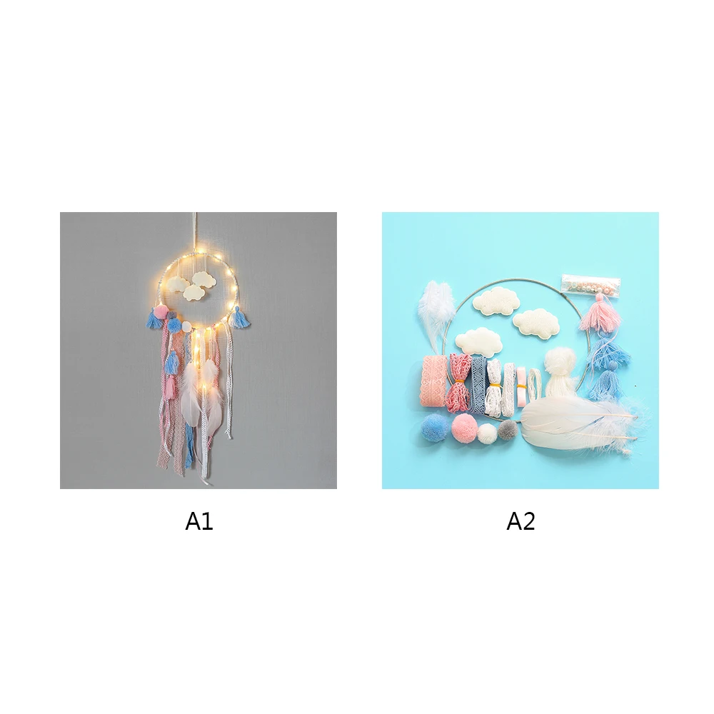 Красочные Большие Перья DIY ручной работы Ловец снов украшения спальни Dreamcatchers колокольчики настенные подвесные украшения