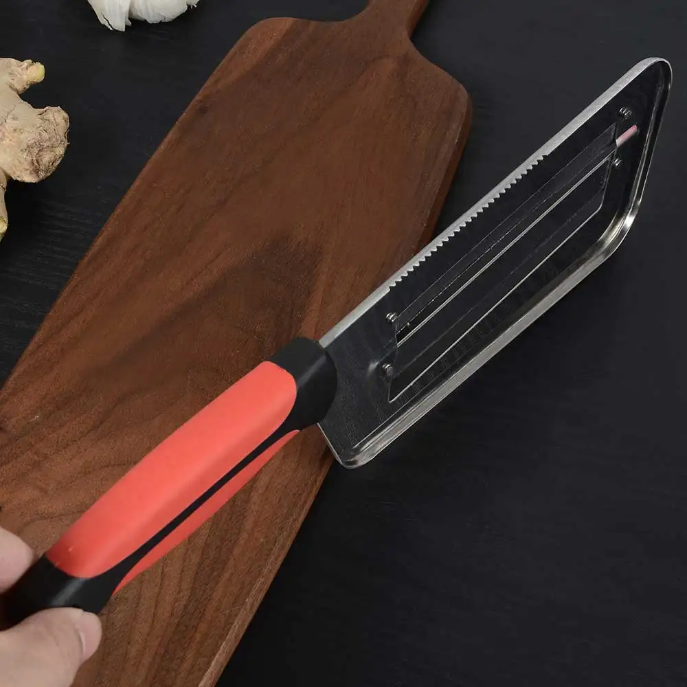 Нож для нарезки овощей двойной нож 2 ломтиков рыбных насадок ножи очистки капусты