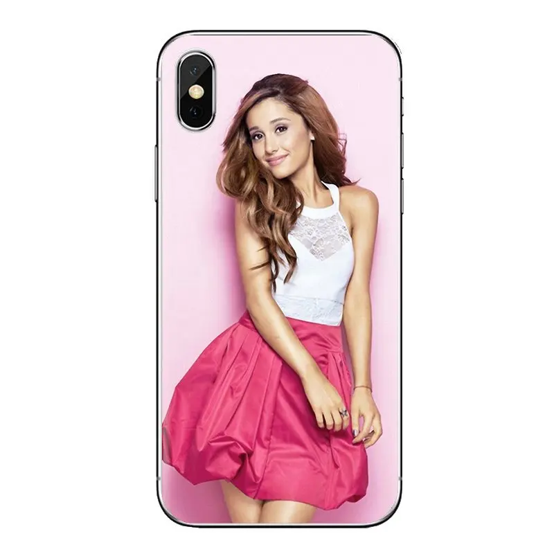 Ариана Гранде розовый милый певец сладкий для iPhone XS Max XR X 4 4s 5 5S 5C SE 6 6S 7 8 Plus samsung Galaxy