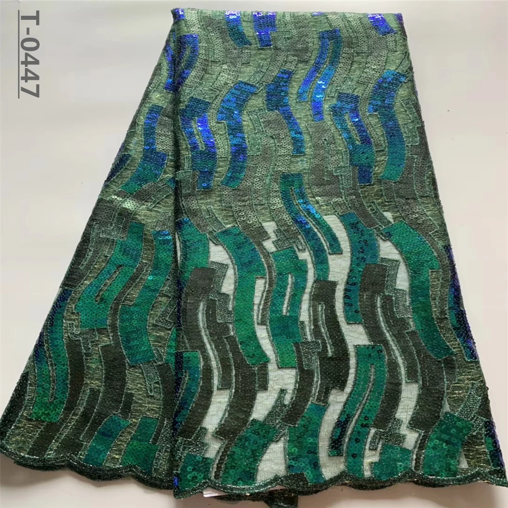 Французская кружевная ткань африканская с блестками 2020 Высококачественная