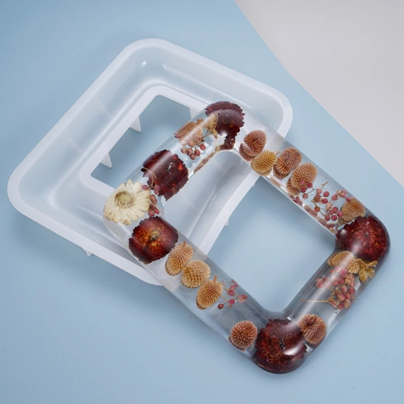 DIY кристальная эпоксидная форма фоторамка качели украшение стола округленная