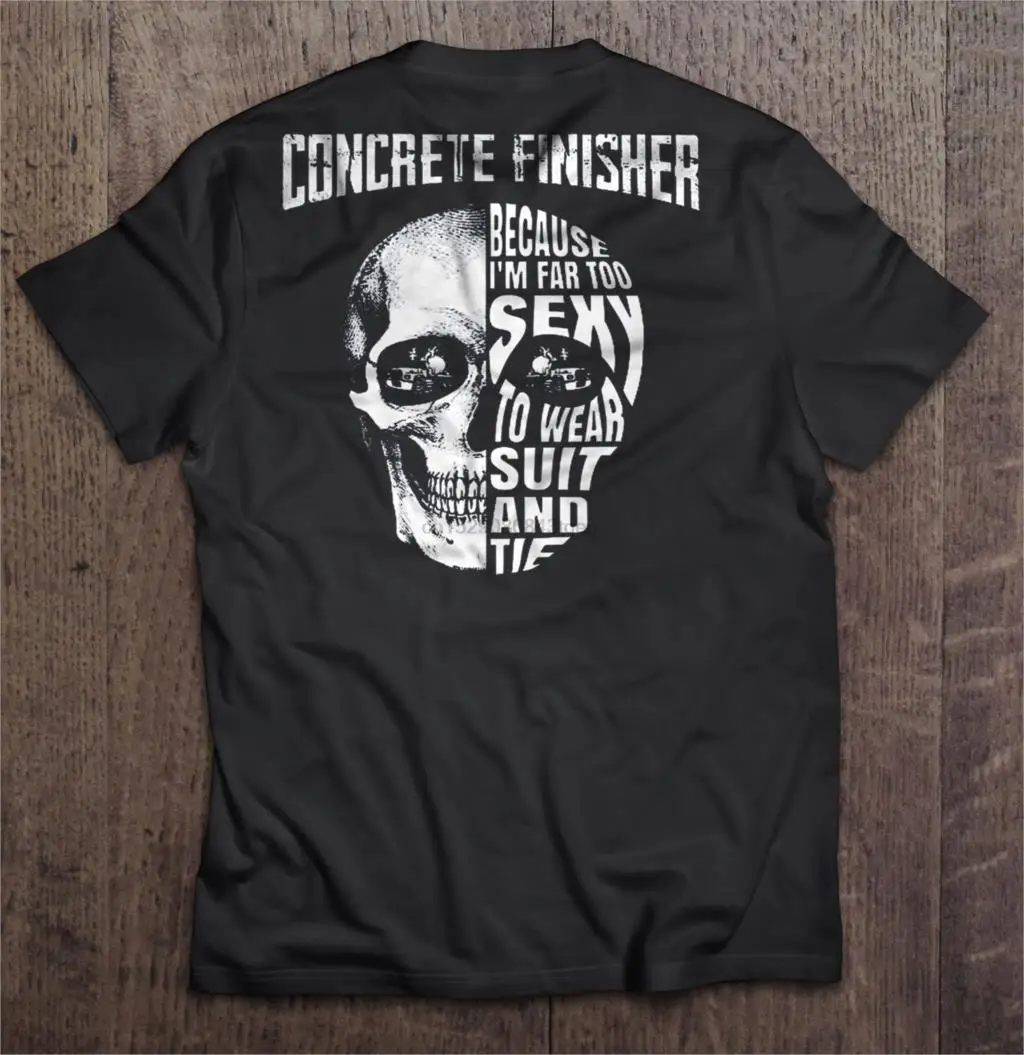Мужская забавная футболка модная бетонный отделитель потому что я слишком