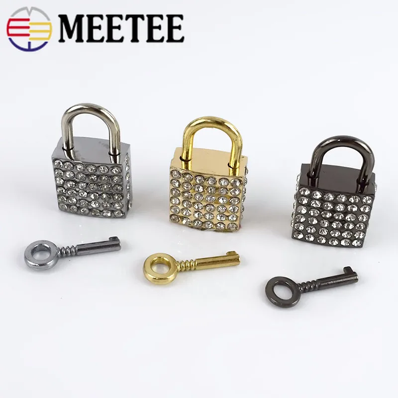 Meetee 2/5/10 шт. 23*36 мм металлические стразы квадратная застежка пряжка сделай сам