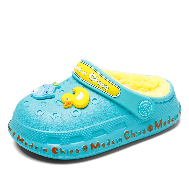 

Тапочки детские хлопковые, на нескользящей подошве, с мягкой подошвой