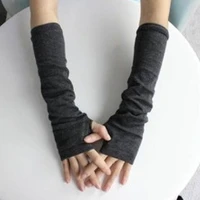1 pair long fingerless gloves wrist elbow gloves arm warmer work gloves knitted elbow mittens anime gloves cosplay accessories