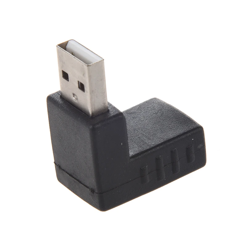 Черный правый угол USB 2 0 Тип A адаптер Папа мама разъем|Соединители| |