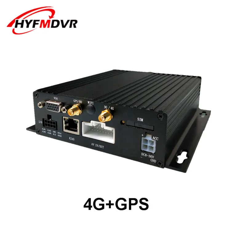 HYFMDVR Прямая продажа SD-карты 4 канала 4G GPS MDVR поддерживает дистанционный мониторинг