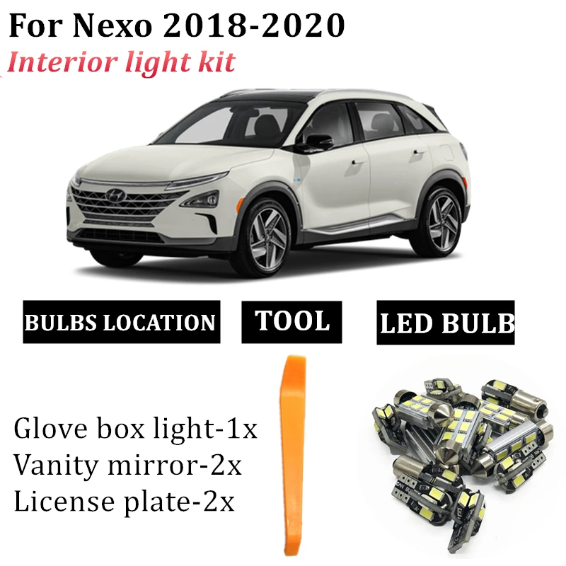 5 шт. светодиодный лампы автомобильные лампочки интерьер посылка комплект для 2018