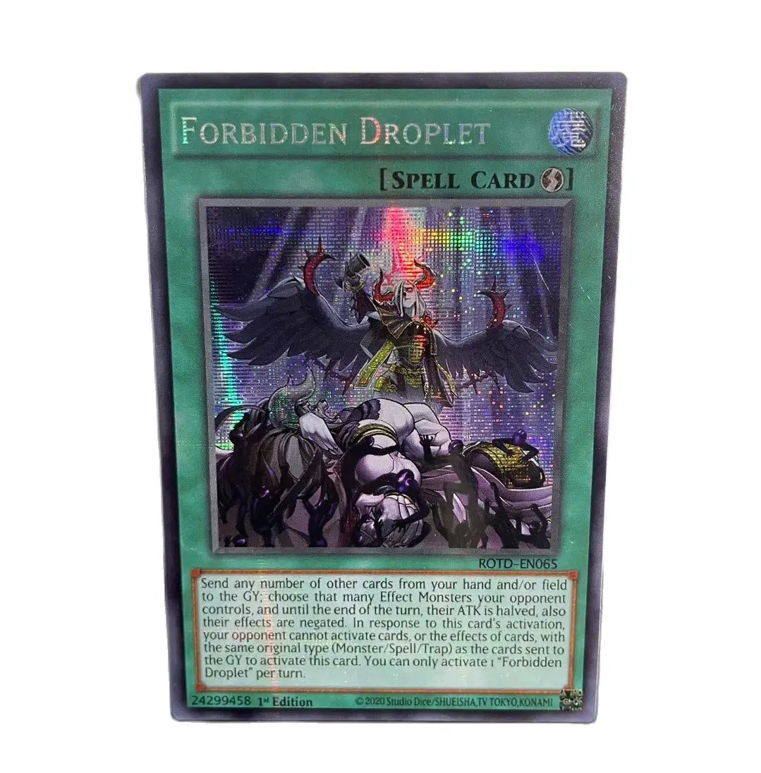 Классическая настольная игра Yu-Gi-Oh TCG/OCG SER/PSER в виде капли коллекционная карта (не