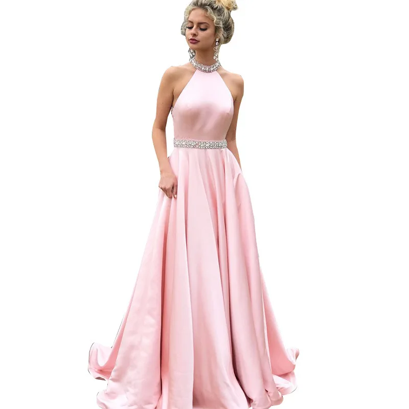 

2021 Sexy fashion Summer Sleeveless Straps Dress Women Dresses Low Chest Backless v Neck Party Dress Evening Dresses