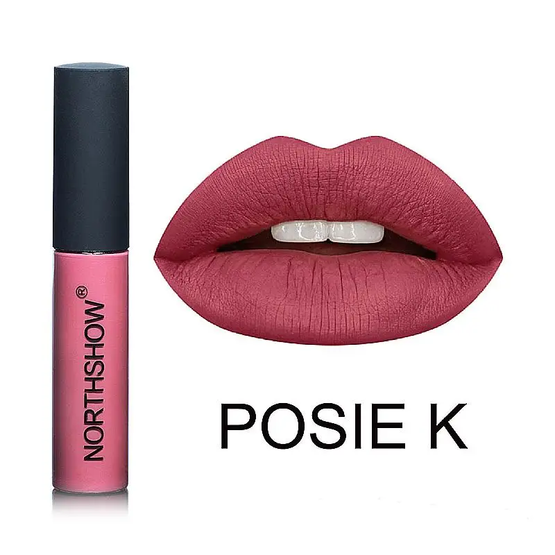 POSIE K BearPaw, новинка, 12 цветов, женский блеск для губ, косметика, жидкая помада, матовая, бархатная, стойкий, телесный, красный, сверкающий блеск для губ, косметика - Цвет: POSIE K