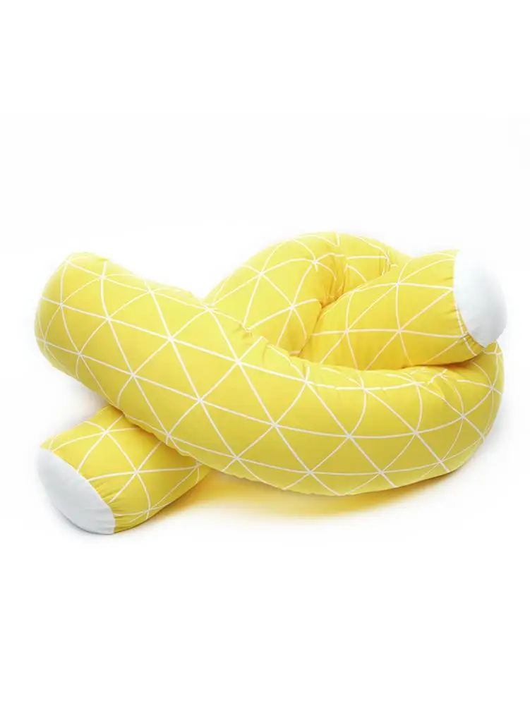 

NEW 2M Length Newborn Baby Bed Bumper Soft Pure Cotton Cloth Safe Long Pillow Crib Bumper Fence Kids Bed Baby Cot Protector