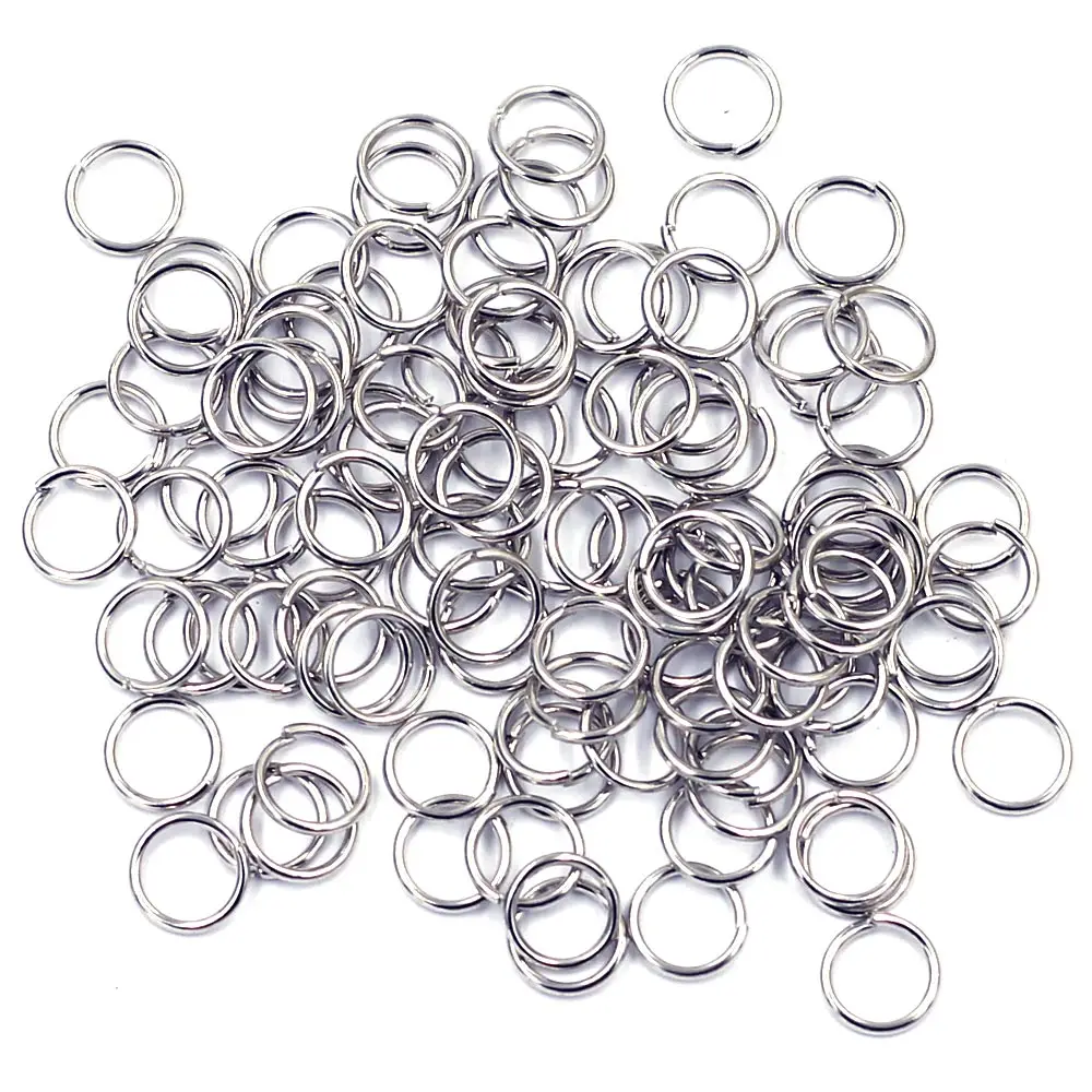 

500 шт. открытые соединительные кольца, сплав, Круглый Серебряный тон, модные ювелирные изделия, фурнитура «сделай сам» 6 мм
