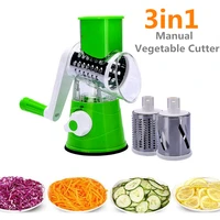 3in1 manual vegetable cutter fruit slicer household multifunctional chopper cucumber spiral machine fruit and vegetable tools