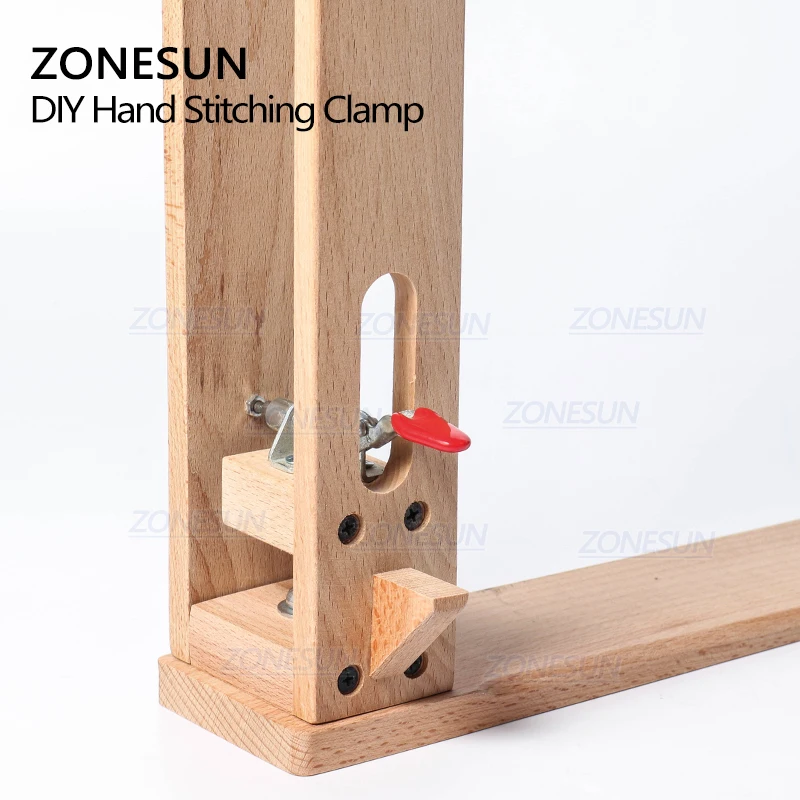 ZONESUN Wood Sewing Tools Leather Craft Retaining Clip DIY Hand Tool Set Table Desktop Stitching Lacing Pony Horse Clamp | Дом и сад
