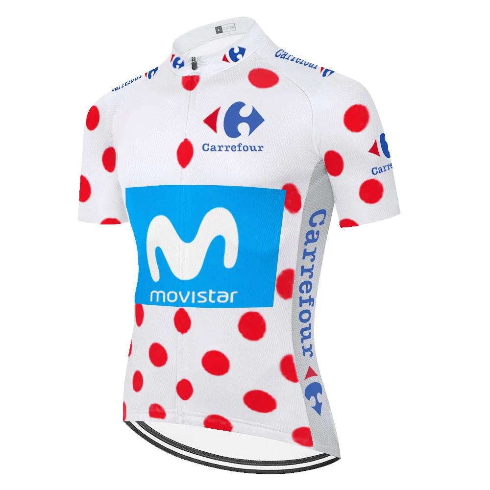 Новинка профессиональная команда movistar Джерси ciclismo 2020 летняя быстросохнущая