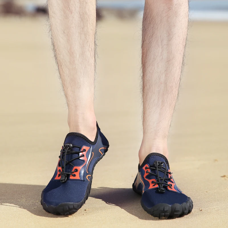 Для мужчин женщин быстросохнущая босиком походы широкий носок Aqua Socks