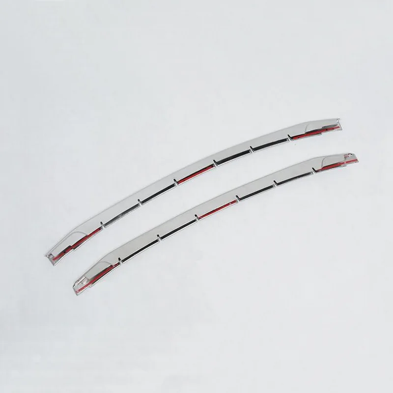 2 шт. светильник йки на автомобильный чехол из нержавеющей стали для peugeot 3008 2013