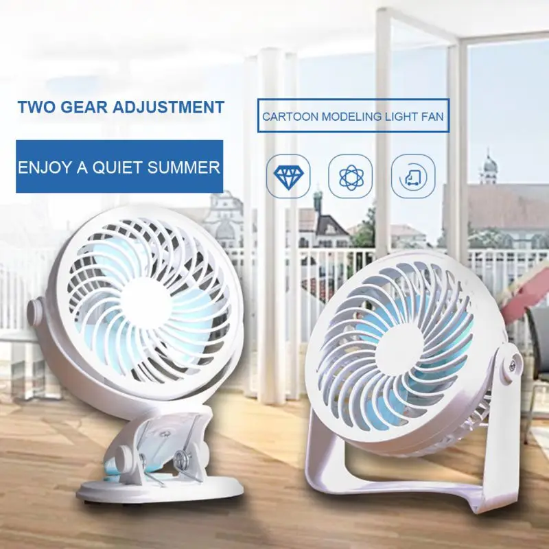 Новый портативный ручной маленький вентилятор новый зажим USB для зарядки