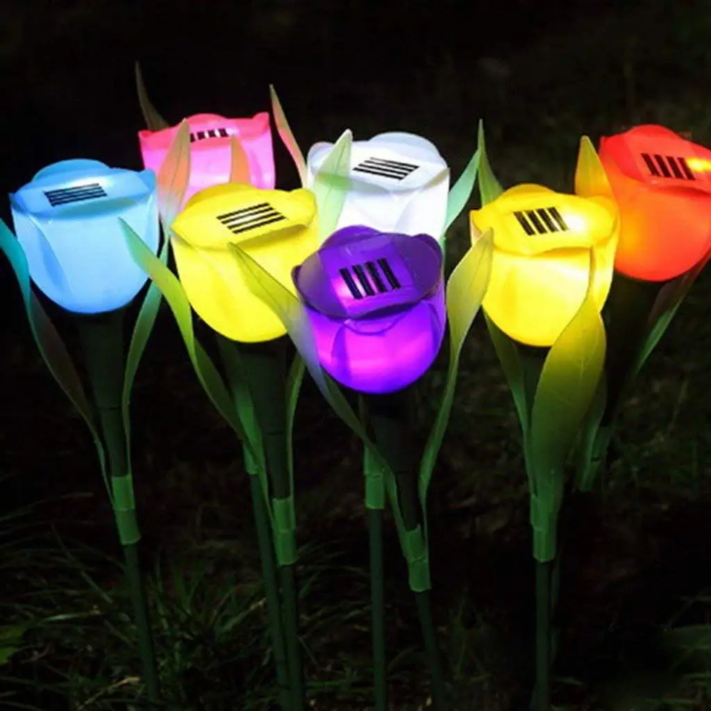 

Festival Led Easy Install Street Shape ABS Outdoor Path Solar Powered Home Decor Lawn Lamp