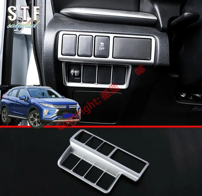 ABS Pearl Chrome Interior HeadLight Switch Control Cover Trim For Mitsubishi Eclipse Cross 2018 2019 | Автомобили и мотоциклы