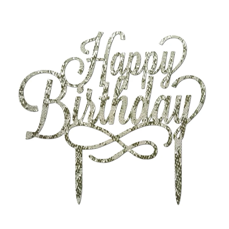 С Днем Рождения сладкий 16 золото монограмма торт фигурки жениха и невесты