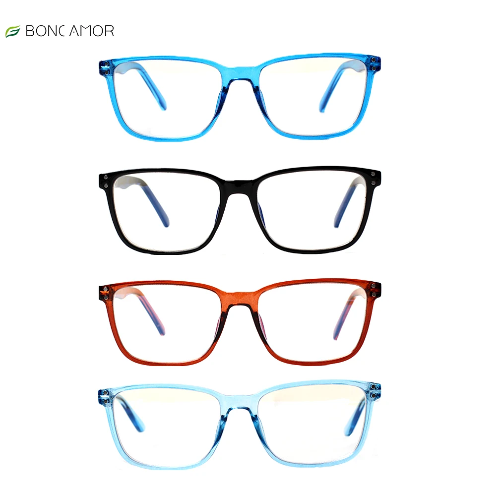 

Очки пресбиопические Boncamor для мужчин и женщин, аксессуар для работы за компьютером с блокировкой сисветильник, с диоптриями + 1,0 + 2,0 + 3,0 + 4,0, 4 шт./упаковка