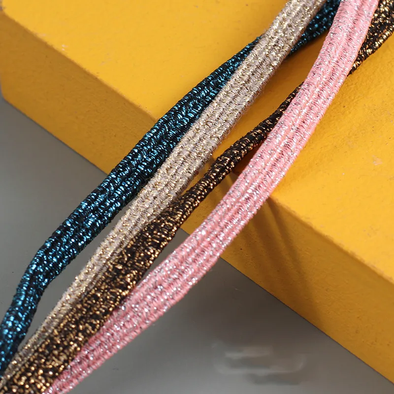 

5mm flat bright silk onion velvet elastic lead flower rubber band accessories elastic rope