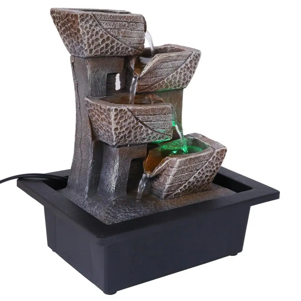 Настольный фонтан из смолы высокого качества домашнее настольное украшение для