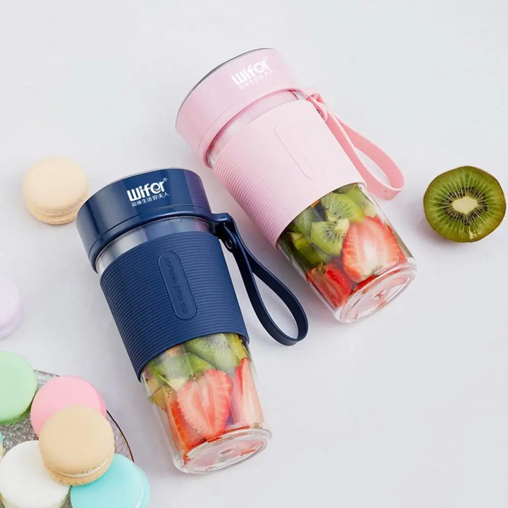 Protable Mini Juicer Cup Personal Travel Blender USB Rechargeable 300ml Fruit Mixing Machine Multifunction Juice Making Kitchen | Бытовая