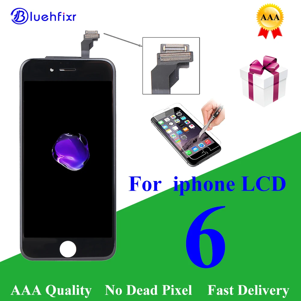 

Grade AAA+++ HD Quality Screen for iPhone 6 LCD Display with Touch Screen Digitizer White/Black LCD for iPhone 6 Screen Repair