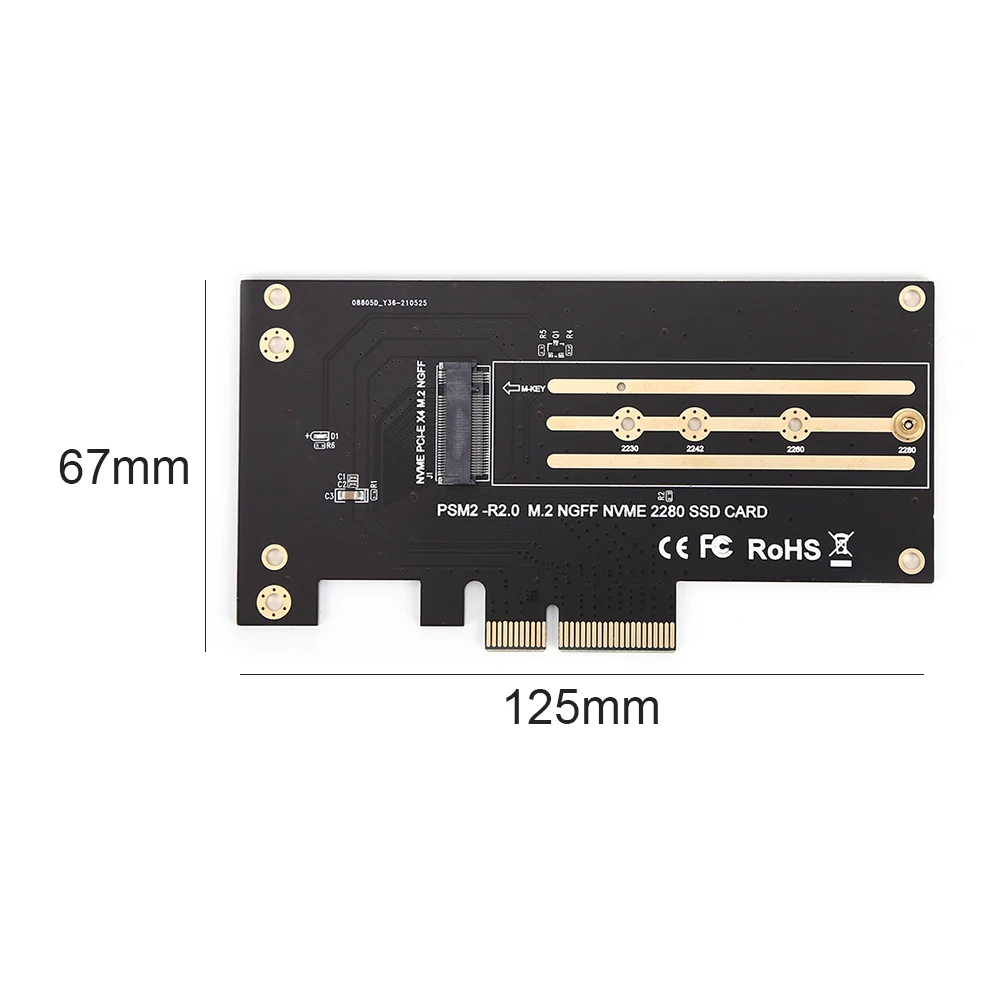 адаптер pcie к m2m 2pci express m 2 ssd pcie адаптер m 2 nvmem2 φ p