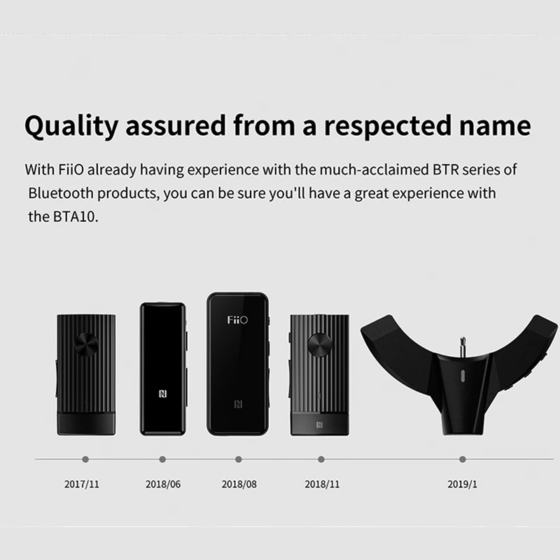 FiiO BTA10 Bluetooth 5,0 аудио музыка беспроводной bluetooth-адаптер для Audio-Technica ATH-M50x MSR7 с Apt-X LL/AAC Micphone