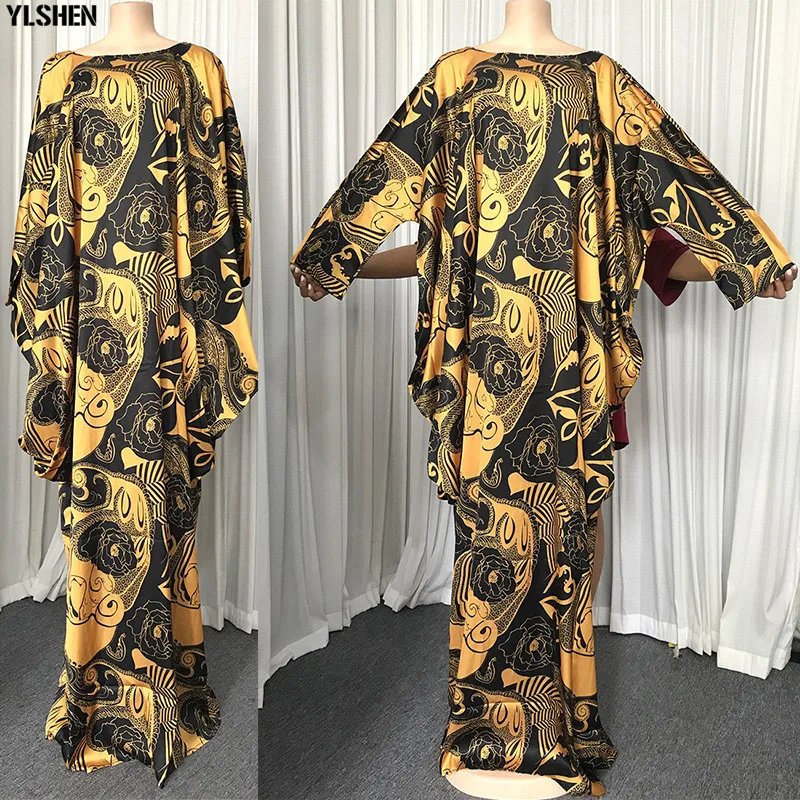 Супер размер африканские платья для женщин 2020 летнее свободное платье с принтом