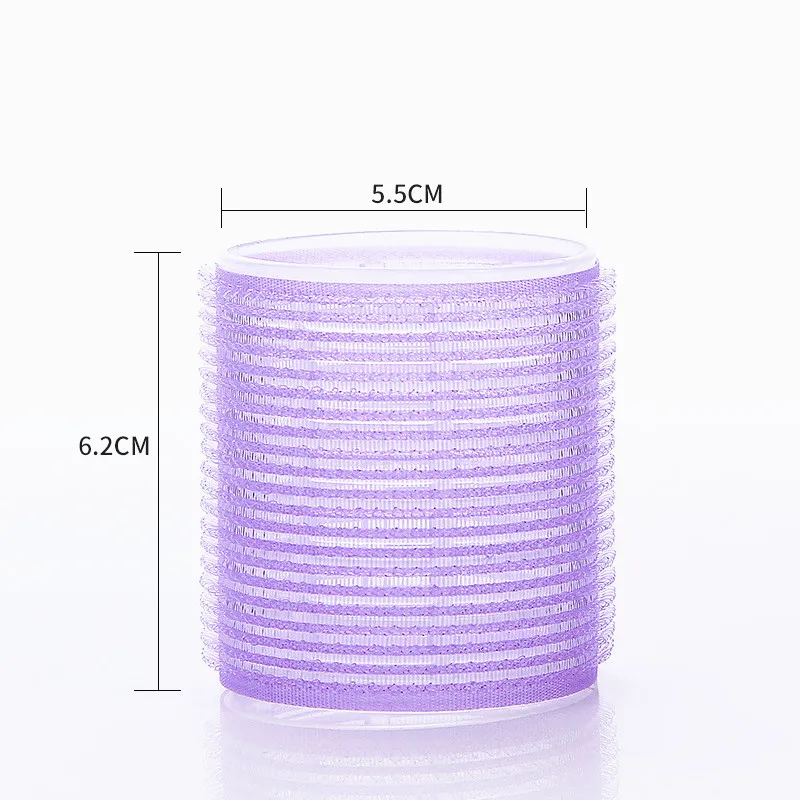 1PC 5.5x6.2cm Бигуди для волос, профессиональные бигуди для парикмахерских, для самостоятельной сборки, многофункциональный салонный инструмент, большие бигуди для волос, самоудерживающиеся - Цвет: 1PC 5.5x6.2cm