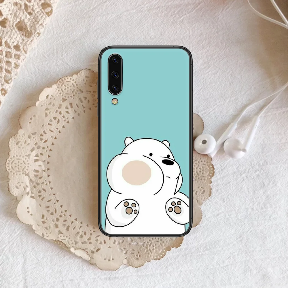 

Bare Cute Bear Cartoons Phone Case Cover For Samsung Galaxy A7 9 8 10 20 20e 21 S 30 30S 31 41 50 50S 51 70 71 91 black Back