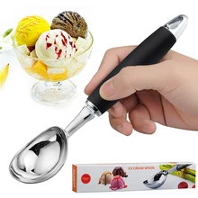 Ice Cream Scoop Stainless Steel Ice Cream Scooper Dishwasher Safe Handle Kitchen Gadgets ice cream tools ice cream spoon