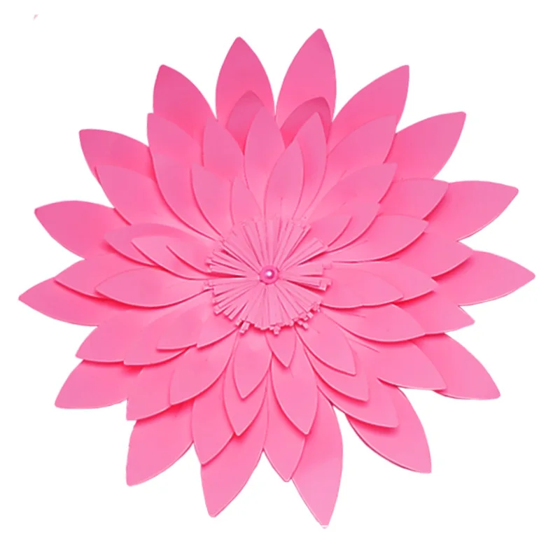 pink Daisy Diy полуфабрикаты гигантская искусственная бумага Цветок Блестящий Фон для фотосессии настенные украшения большие бумажные бутоны реквизит для фотосъемки - Цвет: pink Daisy