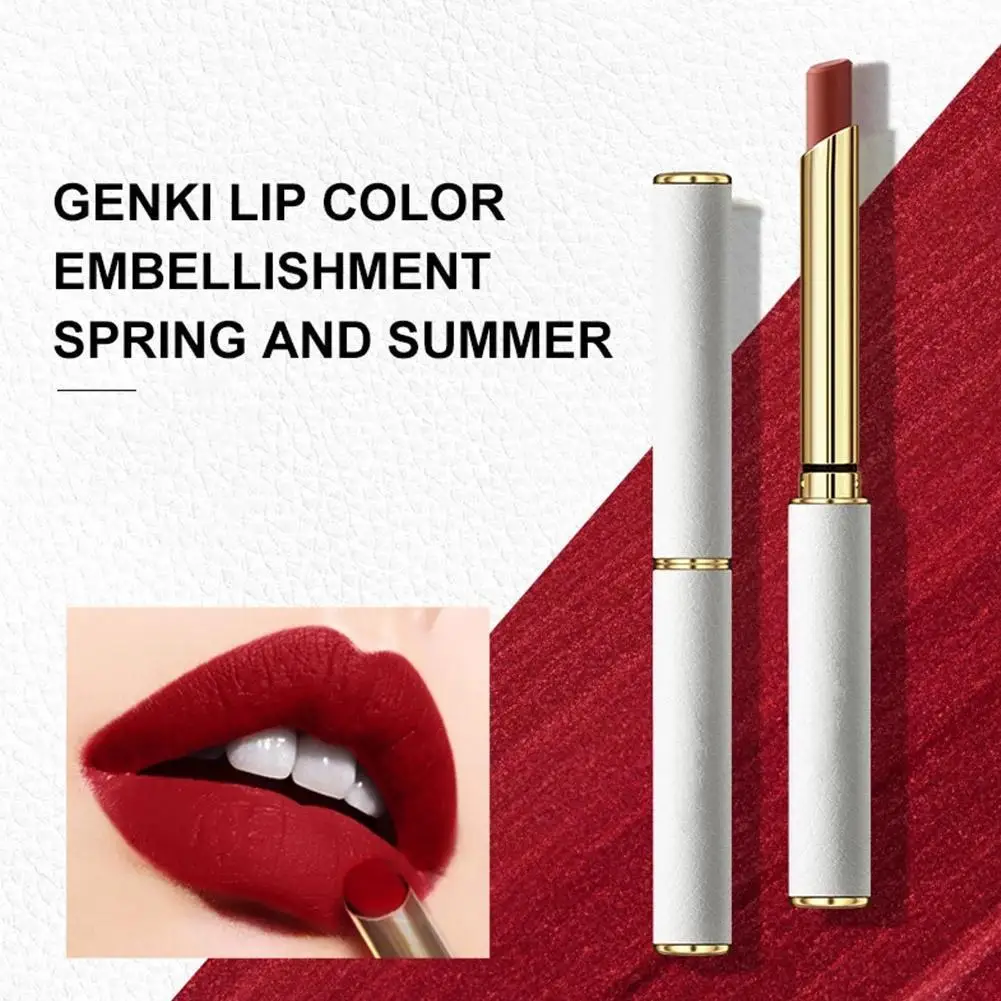

Round Tube Matte Lipstick 6 Colors Velvet Matte Lipsticks Stick Tint Pen Waterproof Lip Cosmetic Makeup Red Sexy Lip Pen Gl S5Z5