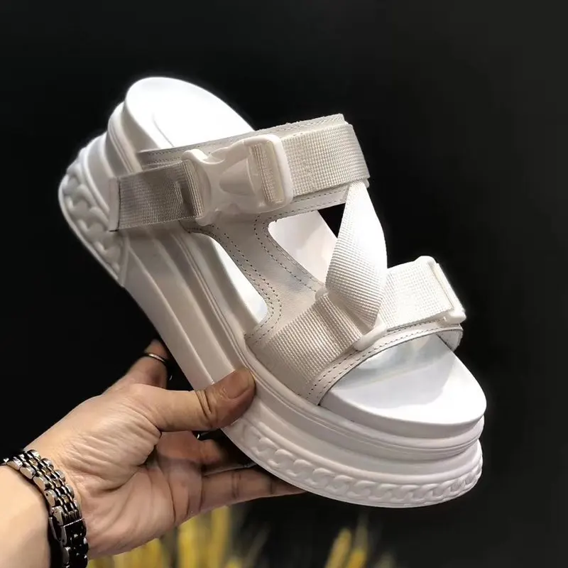 

Platform Slippers Women Sandals Thick Sole Slides Open Toe Slippers Outdoor Beach Slides Summer Women Sandals 2021