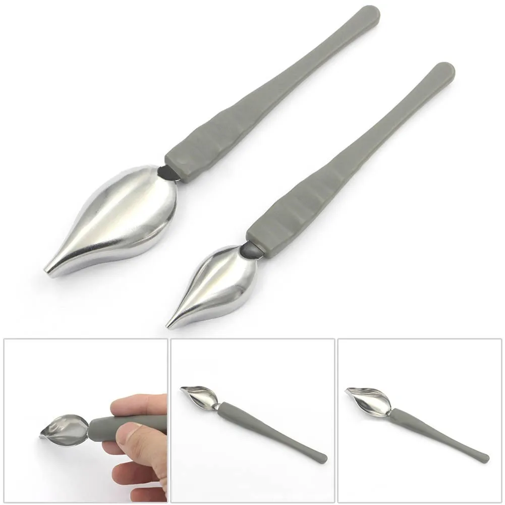 

Creative Kitchen Placing Tools Baking Dessert Stainless Steel Sauce Spoon Cooking Tools Chef Drawing Sauce Dessert Art Spoons