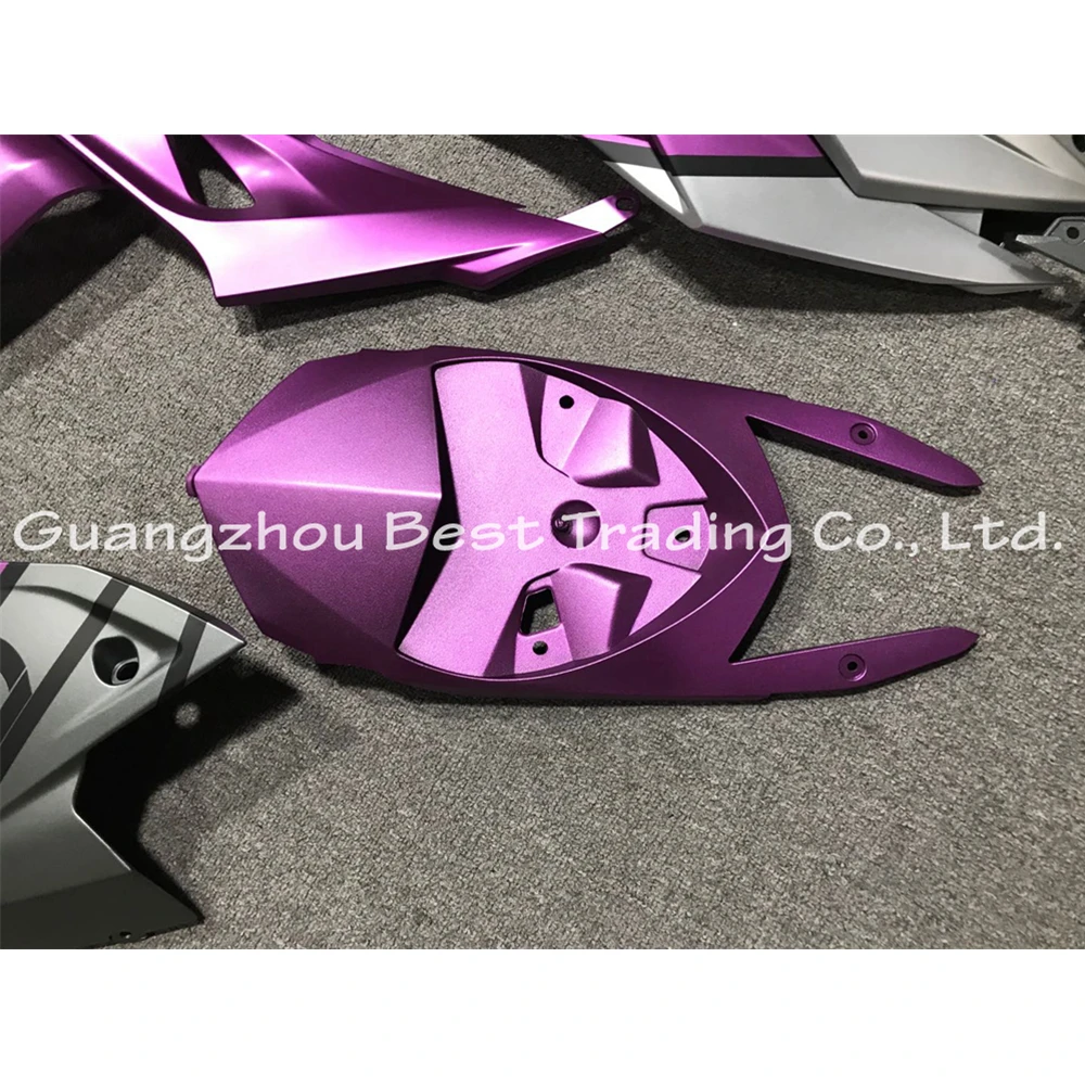 

Customized Purple Black Color Fairing kit Complete cover ABS Frame Bodywork For BMW S1000 RR S1000RR 2018 with rear seat cowl