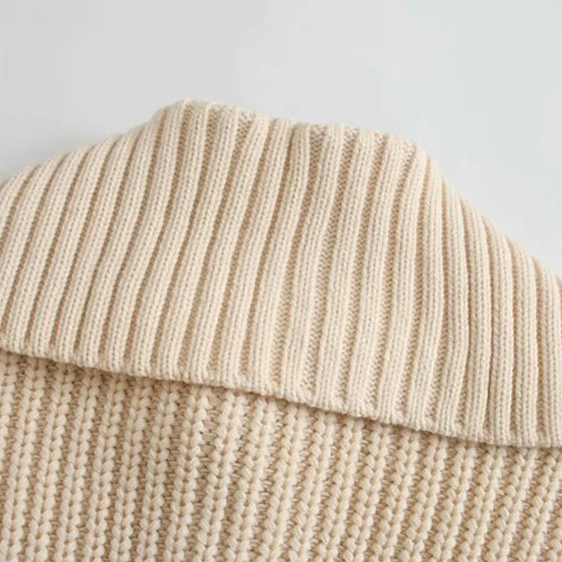 

Long Sleeve Cardigan Sweater Women Winter New Solid Color Zipper Stretch Knitted Sweaters Fashion Simple Style Female Tops